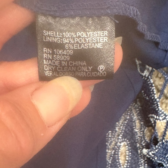 Antonio Melanie dress size 6 NWT Ethereal Elegance navy. Perfect! - Picture 10 of 11